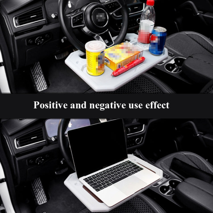 Car Multi-Purpose Steering Wheel Card Table Car Computer Bracket Chair Back Bracket Small Table Shelf Rack(Upgrade Black) - Car Drink Holders by null | Online Shopping UK | buy2fix