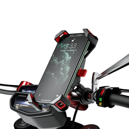 Kewig Reflection To Fall Shockproof Bicycle Bracket Motorcycle Four-Claw Mobile Phone Holder(M113-A) - Holder by buy2fix | Online Shopping UK | buy2fix