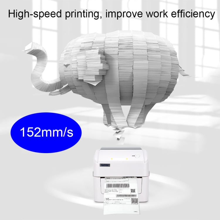 Xprinter XP-420B 108mm Express Order Printer Thermal Label Printer, Style:USB+Bluetooth(US Plug) - Consumer Electronics by Xprinter | Online Shopping UK | buy2fix