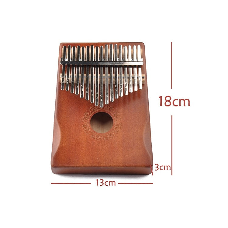 17-Tone Thumb Piano Kalimba Beginners Introduction Finger Piano, Colour: Brown Kit - Keyboard Instruments by buy2fix | Online Shopping UK | buy2fix