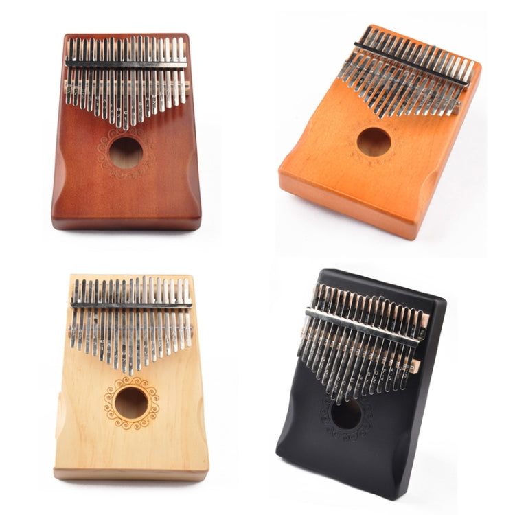 17-Tone Thumb Piano Kalimba Beginners Introduction Finger Piano, Colour: Yellow - Keyboard Instruments by buy2fix | Online Shopping UK | buy2fix