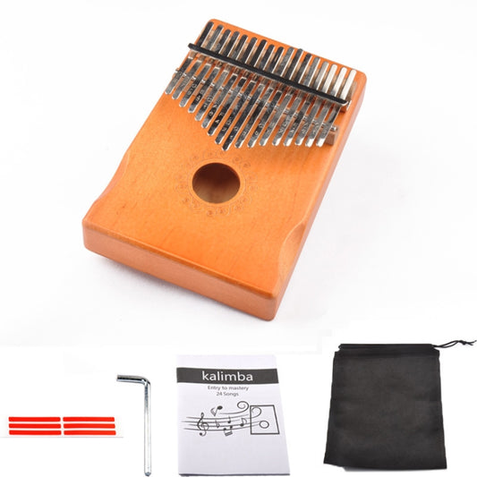 17-Tone Thumb Piano Kalimba Beginners Introduction Finger Piano, Colour: Yellow Kit - Keyboard Instruments by buy2fix | Online Shopping UK | buy2fix