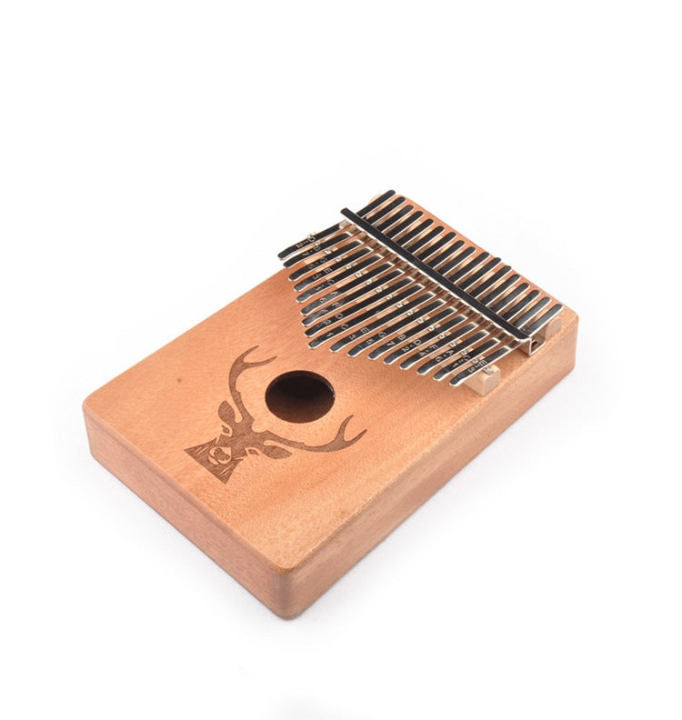 17-Tone Beginner Finger Piano Deer Head Kalimba Thumb Piano(Wooden Kit) - Keyboard Instruments by buy2fix | Online Shopping UK | buy2fix