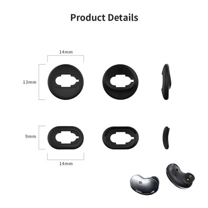 2 Sets Bluetooth Earphone Silicone Earplug Caps For Samsung Galaxy Buds Live(Brown-2 Pairs) - Apple Accessories by buy2fix | Online Shopping UK | buy2fix