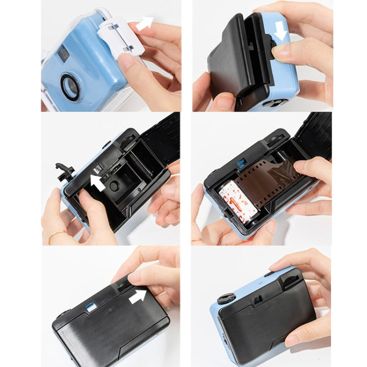 Cute Retro Film Waterproof Shockproof Camera With Disposable Film(All White Shell) - Consumer Electronics by buy2fix | Online Shopping UK | buy2fix