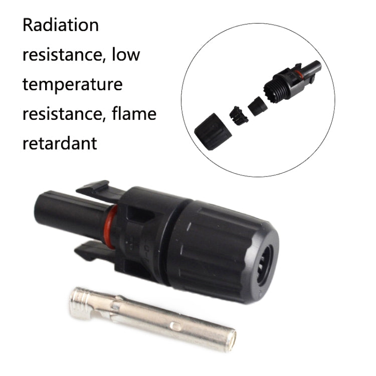 10 Sets MC4 Solar Photovoltaic Connector Waterproof Flame-Retardant Socket - In Car by buy2fix | Online Shopping UK | buy2fix