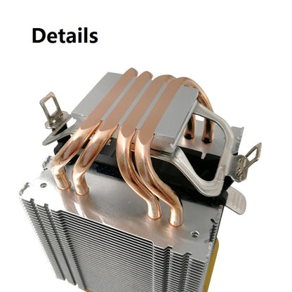 COOL STORM CT-4U-9cm Heat Pipe Dual-Tower CPU Radiator Copper Pipe 9 Cm Fan For Intel/AMD Platform Specification： Aurora Double Fan 3 Line - Fan Cooling by COOL STORM | Online Shopping UK | buy2fix