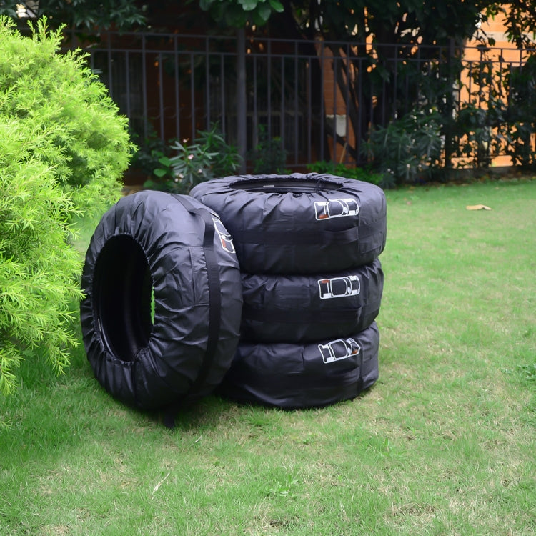 4 in 1 Waterproof Dustproof Sunscreen Car Tire Spare Tire Cover, Size:L (Black) - In Car by buy2fix | Online Shopping UK | buy2fix