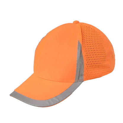 Reflective Safety Baseball Cap Breathable Construction Site Outdoor Construction Mesh Cap, Colour: Fluorescent Orange - Workplace Safety Supplies by buy2fix | Online Shopping UK | buy2fix