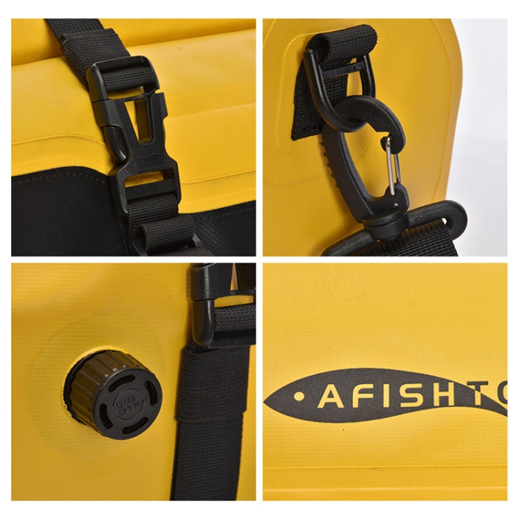 AFISHTOUR FM2031 40L Waterproof Travel Luggage Bag Large Capacity Motorcycle Rear Seat Bag(Yellow) - In Car by AFISHTOUR | Online Shopping UK | buy2fix