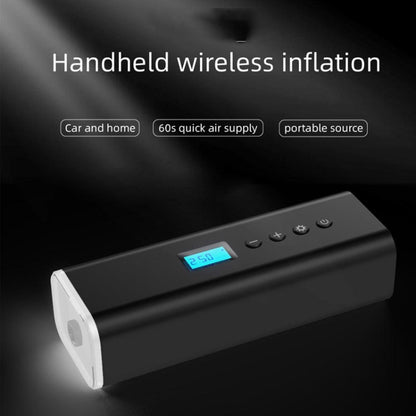 H68 Handheld Mini Wireless Smart Car Inflator Pump Portable Multifunctional Tire Air Pump(Black) - In Car by buy2fix | Online Shopping UK | buy2fix