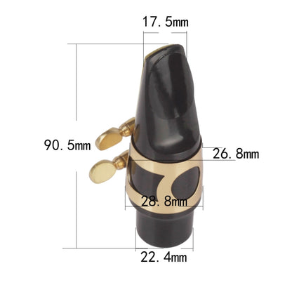 Saxophone Mouthpiece + Hat Clip Wind Instrument Accessories, Specification: Alto - Wind Instruments by buy2fix | Online Shopping UK | buy2fix