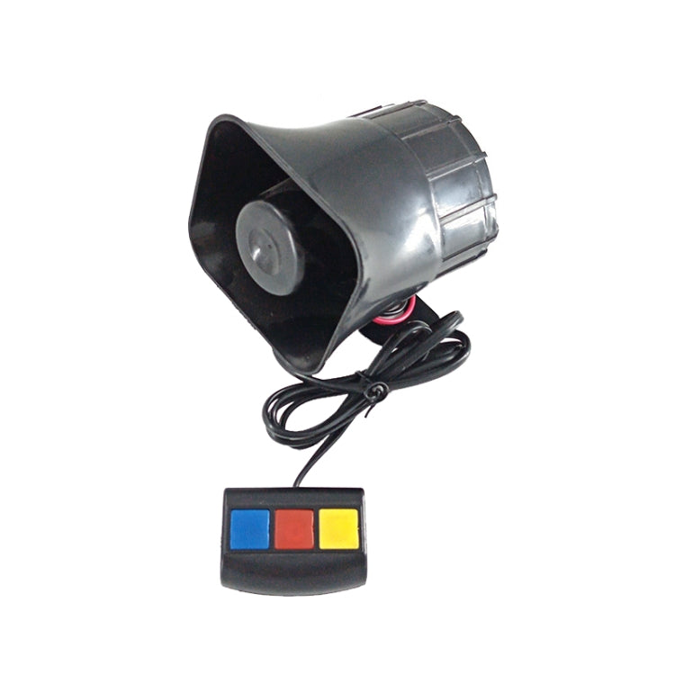 Three Voice Square Alarm Speaker 12V 30W Car Motorcycle Speaker - In Car by buy2fix | Online Shopping UK | buy2fix