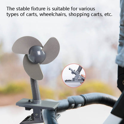 Portable Stroller Fan 360 Degree Clip Mini Fan(Pink EVA) - Consumer Electronics by buy2fix | Online Shopping UK | buy2fix