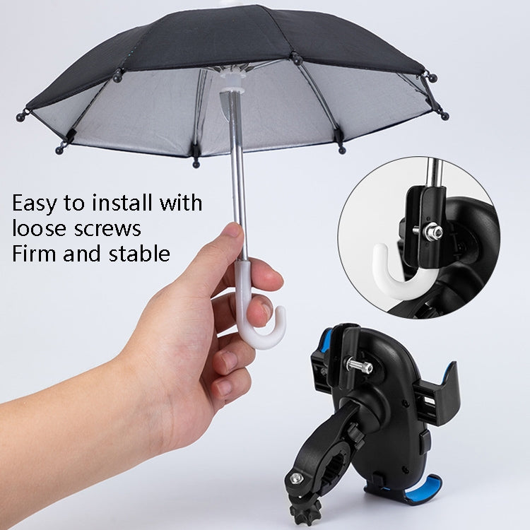 CYCLINGBOX BG-2935 Bicycle Mobile Phone Bracket With Umbrella Waterproof Navigation Electric Car Mobile Phone Frame, Style: Handlebar Installation (Red) - Outdoor & Sports by CYCLINGBOX | Online Shopping UK | buy2fix