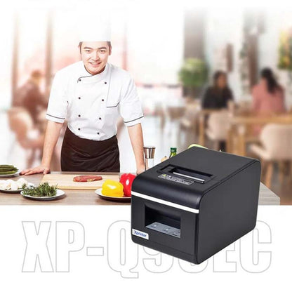 Xprinter XP-Q90EC 58mm Portable Express List Receipt Thermal Printer, Style:LAN Port(EU Plug) - Consumer Electronics by Xprinter | Online Shopping UK | buy2fix