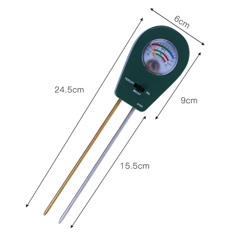 LY101 Flower And Grass Soil Detector PH Cantoneal Alkalin Testor(Black) - Consumer Electronics by buy2fix | Online Shopping UK | buy2fix