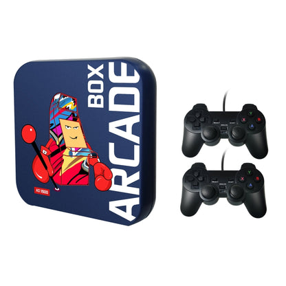 Arcade Box 64G Wired Video Game Machine Box 4K HD Display For PS1/PSP/N64/DC, EU Plug - Pocket Console by buy2fix | Online Shopping UK | buy2fix