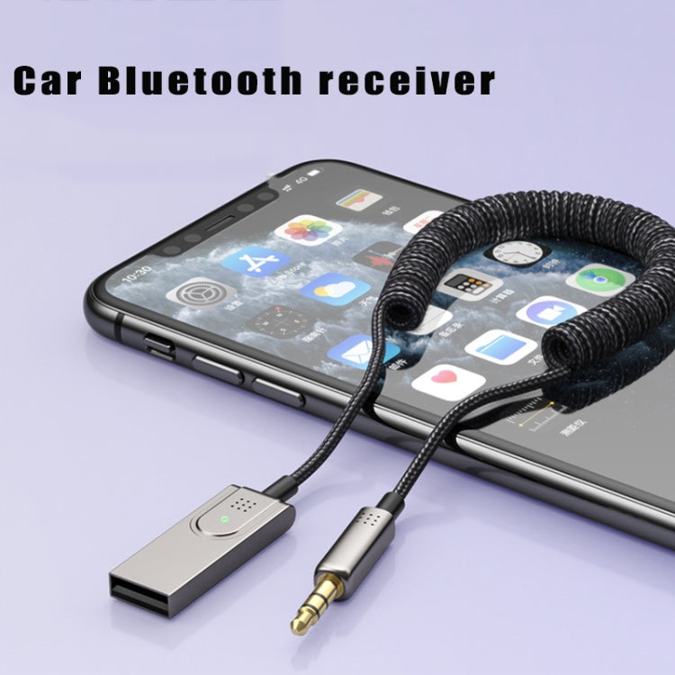 BY301 AUX Car Bluetooth 5.0 Receiver Mobile Call Bluetooth Adapter - Bluetooth Adapters by buy2fix | Online Shopping UK | buy2fix