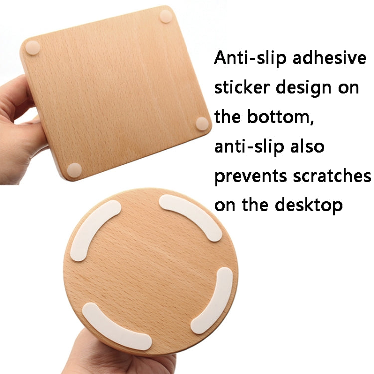 AM-EJZJ001 Desktop Solid Wood Headset Display Stand, Style: B - Apple Accessories by buy2fix | Online Shopping UK | buy2fix