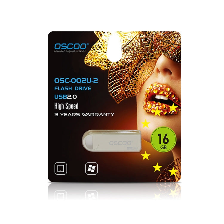 OSCOO 002U-2 USB 2.0 Metal Mini U Disk, Capacity: 64GB - USB Flash Drives by OSCOO | Online Shopping UK | buy2fix