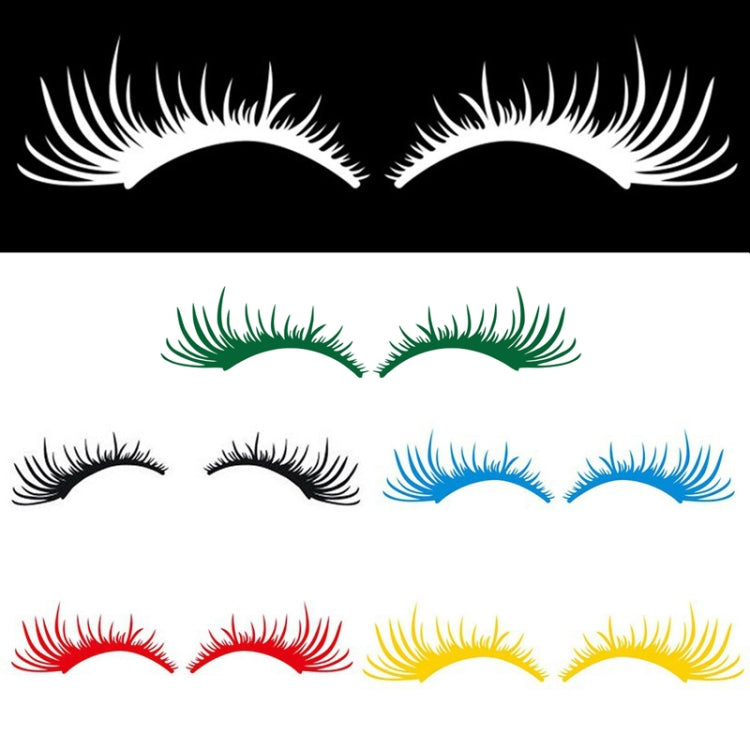 5 Pairs Car Big Lamp Eyebrow Sticker Sexy Eye Eyelash Car Sticker(Black) - In Car by buy2fix | Online Shopping UK | buy2fix