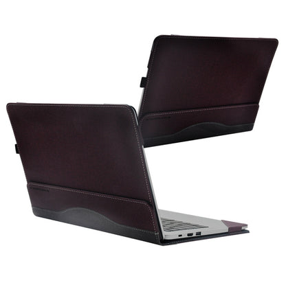PU Leather Laptop Protective Case For Huawei Honor MagicBook(Wine Red) - Other by buy2fix | Online Shopping UK | buy2fix