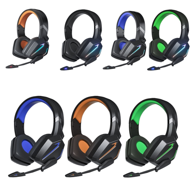 Soyto SY-G20 RGB Dual Streamer Gaming Computer Headset, Style: Non-luminous Version (Black Green) - Multimedia Headset by Soyto | Online Shopping UK | buy2fix