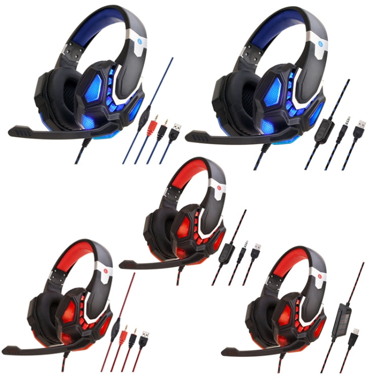 Soyto G10 Gaming Computer Headset For PC (Black Blue) - Multimedia Headset by Soyto | Online Shopping UK | buy2fix