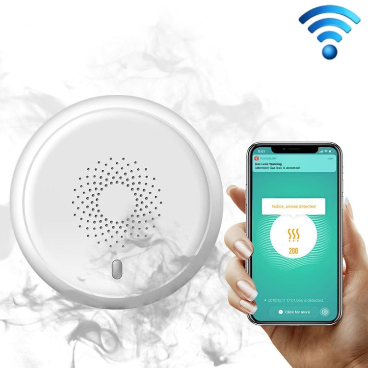 ZB-SMK-1 Smart Wireless Smoke Detector - Smoke Gas Detector by buy2fix | Online Shopping UK | buy2fix