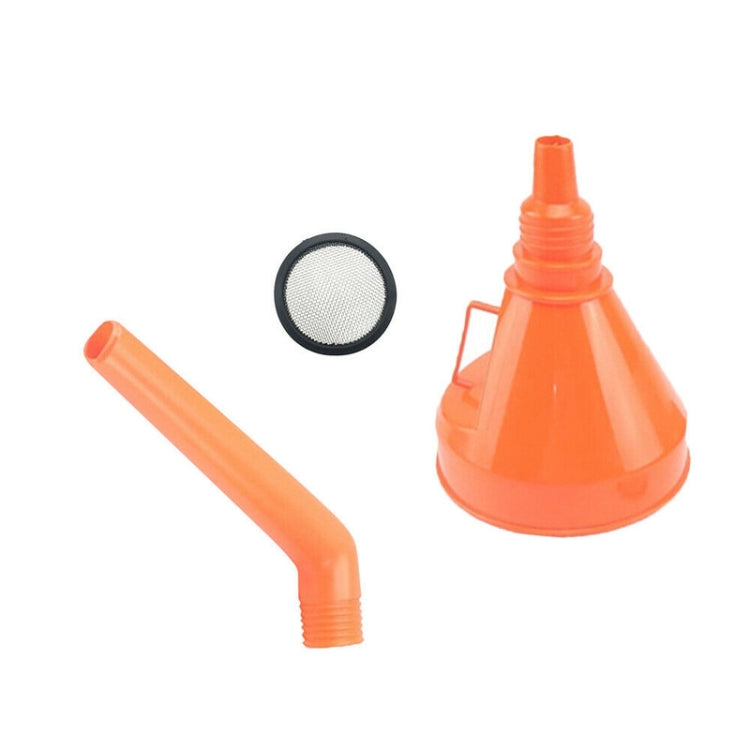 10 PCS CY12 Free Handband Filter Plastic Funnel(Orange) - In Car by buy2fix | Online Shopping UK | buy2fix