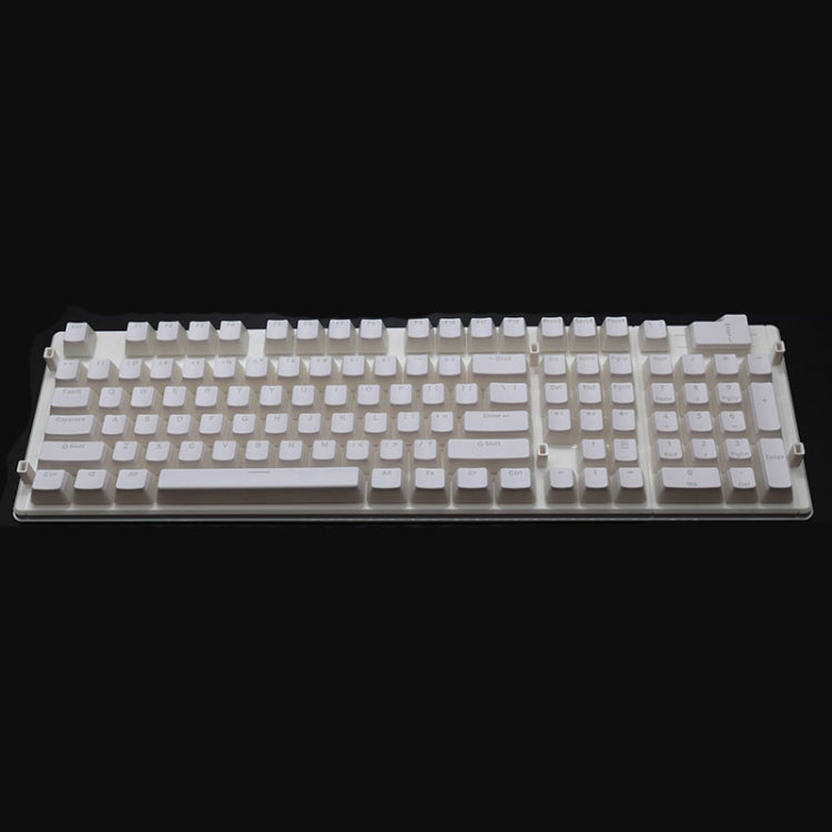 Pudding Double-layer Two-color 108-key Mechanical Translucent Keycap(White) -  by buy2fix | Online Shopping UK | buy2fix