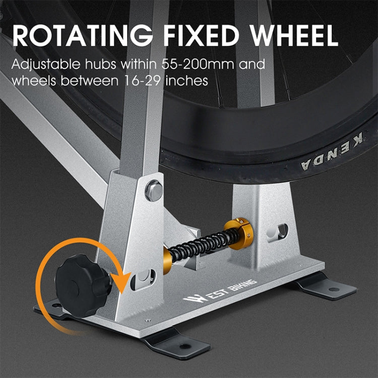 WEST BIKING Bicycle Wheel Correction and Adjustment Station(Silver) - Outdoor & Sports by WEST BIKING | Online Shopping UK | buy2fix