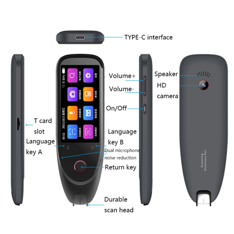 S50 Smart Text Scanning Translation Pen(Blue) - Consumer Electronics by buy2fix | Online Shopping UK | buy2fix