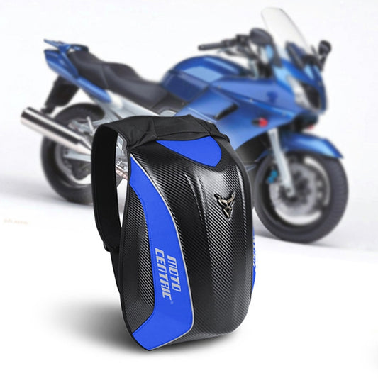 MOTOCENTRIC 11-MC-0077 Motorcycle EVA Turtle Shell Shape Riding Backpack(Blue) - In Car by MOTOCENTRIC | Online Shopping UK | buy2fix