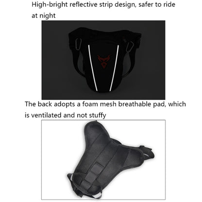 MOTOCENTRIC 11-MC-0105 Motorcycle Riding Leg Bag Waist Bag(Red) - In Car by MOTOCENTRIC | Online Shopping UK | buy2fix