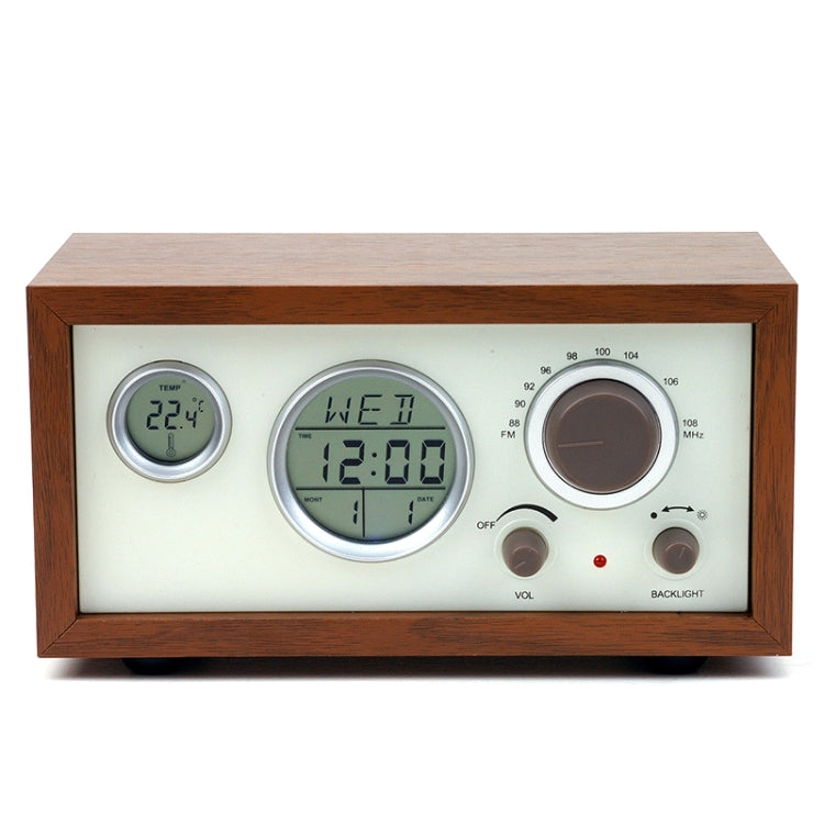 SY-601 Home Multifunctional Retro Wooden Radio Electronic Thermometer Alarm Clock(Random Color Delivery) - Radio Player by buy2fix | Online Shopping UK | buy2fix