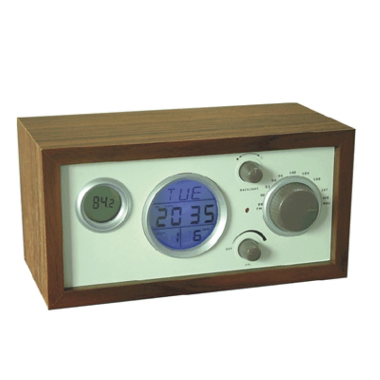 SY-601 Home Multifunctional Retro Wooden Radio Electronic Thermometer Alarm Clock(Random Color Delivery) - Radio Player by buy2fix | Online Shopping UK | buy2fix