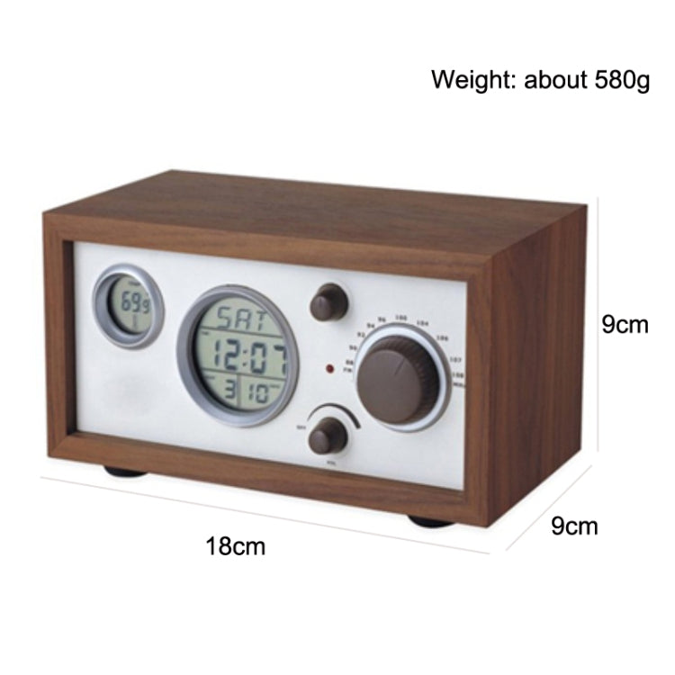 SY-601 Home Multifunctional Retro Wooden Radio Electronic Thermometer Alarm Clock(Random Color Delivery) - Radio Player by buy2fix | Online Shopping UK | buy2fix