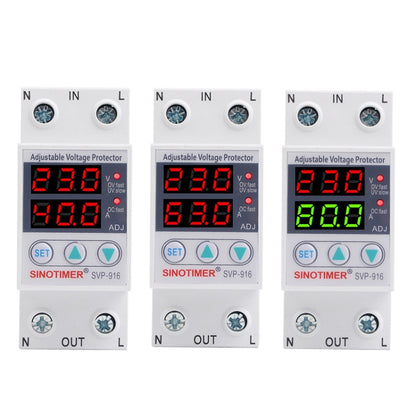 SINOTIMER SVP-916 Adjustable Self-resetting Over-voltage Under-voltage Protector, Current: 40A - Other Tester Tool by SINOTIMER | Online Shopping UK | buy2fix