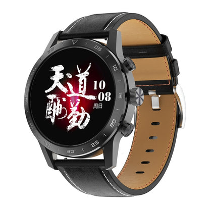 LOANIY DT70 Analog Digital Dual Display Smart Call Watch(Black Leather) - Smart Watches by LOANIY | Online Shopping UK | buy2fix