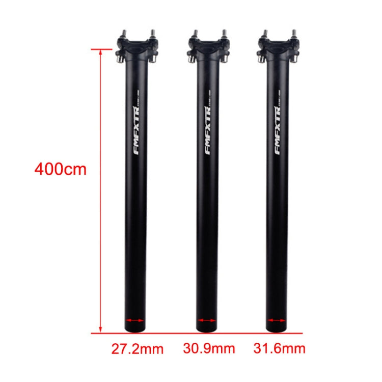 FMFXTR Bicycle Extended Saddle Seat Tube Double Nail Straight Tube, Specification: 31.6mm(Black) - Outdoor & Sports by FMFXTR | Online Shopping UK | buy2fix