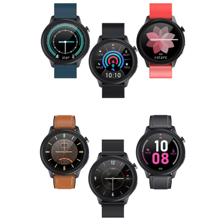 LOANIY E80 1.3 Inch Heart Rate Detection Smart Watch, Color: Black Leather - Smart Watches by LOANIY | Online Shopping UK | buy2fix