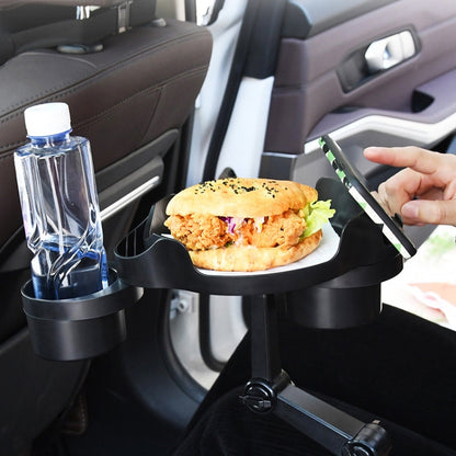 Car Water Cup Holder Dinner Plate Rack Rotatable Mobile Phone Holder(Black) - In Car by buy2fix | Online Shopping UK | buy2fix