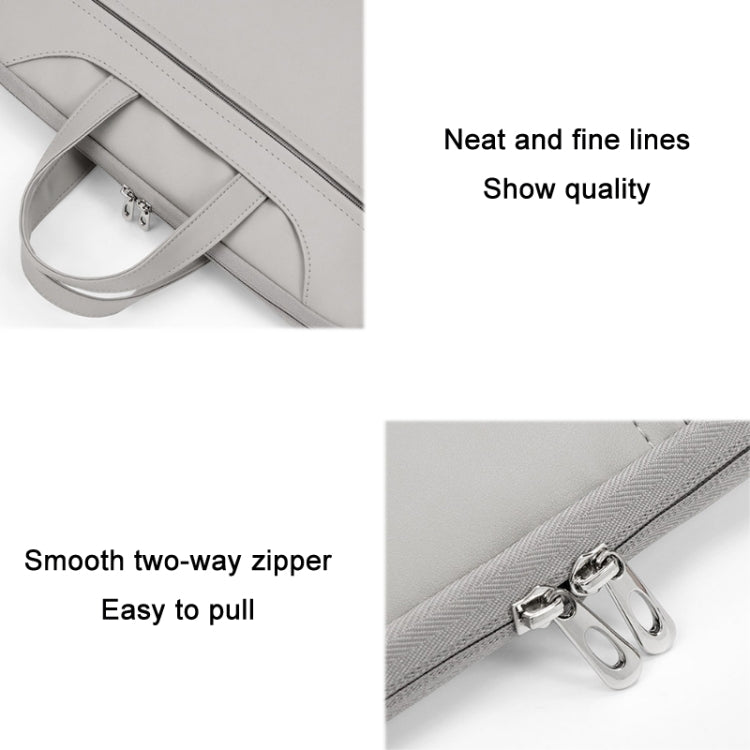 Baona BN-Q006 PU Leather Full Opening Laptop Handbag For 14 inches(Pink+Power Bag) - 15 inch by Baona | Online Shopping UK | buy2fix