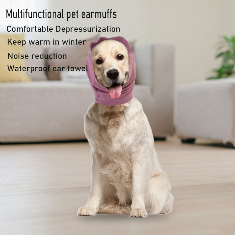 Pet Grooming Comfortable and Waterproof Earmuffs, Size: L(Black) - Caps by buy2fix | Online Shopping UK | buy2fix