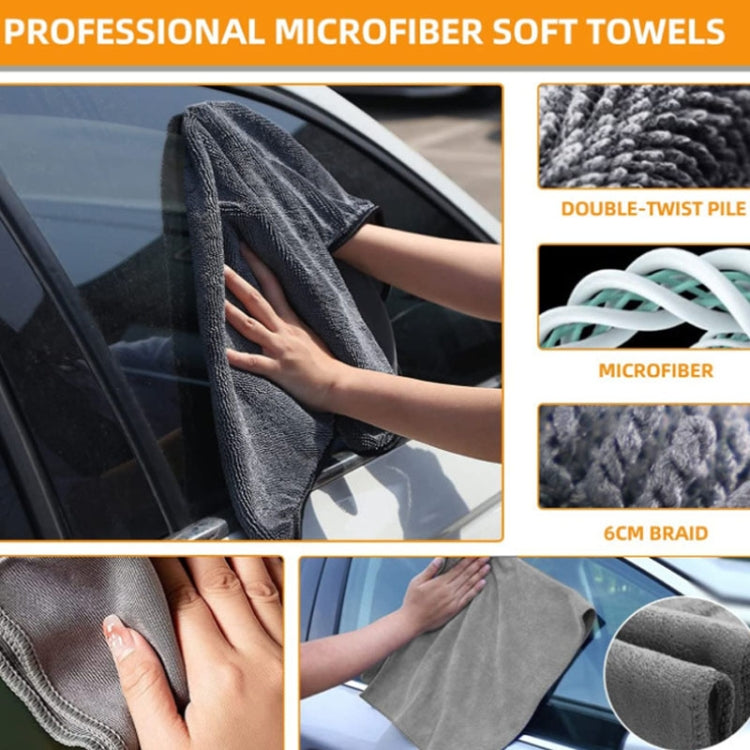 9 PCS / Set Car Waterproof Gloves Tire Gap Cleaning Brush Car Wash Set - In Car by buy2fix | Online Shopping UK | buy2fix