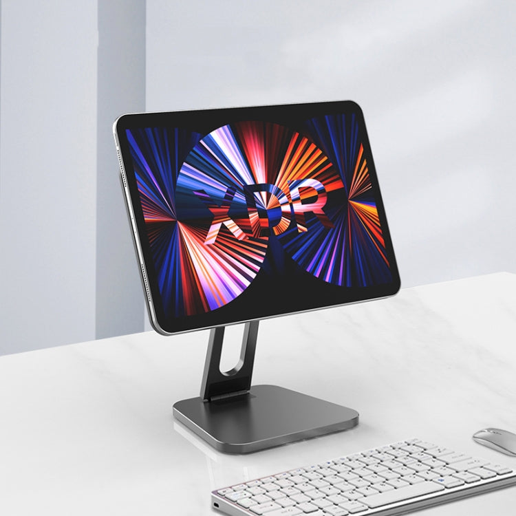X27 Desktop Folding Rotating Tablet Magnetic Bracket For iPad Pro 11 inch (2018/2020/2021)(Silver) - Desktop Holder by buy2fix | Online Shopping UK | buy2fix