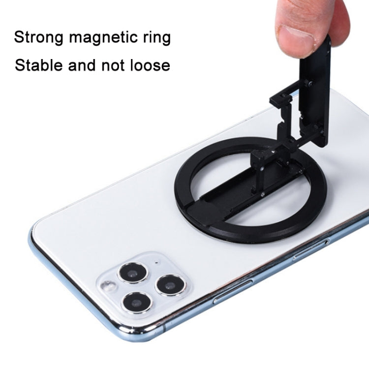 MagSafe Aluminum Alloy Magnetic Phone Holder(Gray) - Desktop Holder by buy2fix | Online Shopping UK | buy2fix