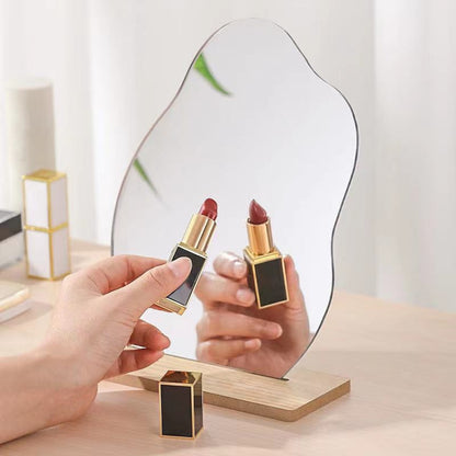 Irregular Acrylic Mirror With Wooden Base Photo Props(Water Drip) - Camera Accessories by buy2fix | Online Shopping UK | buy2fix